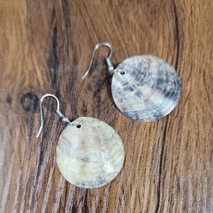 Natural Shell Dangle Earrings